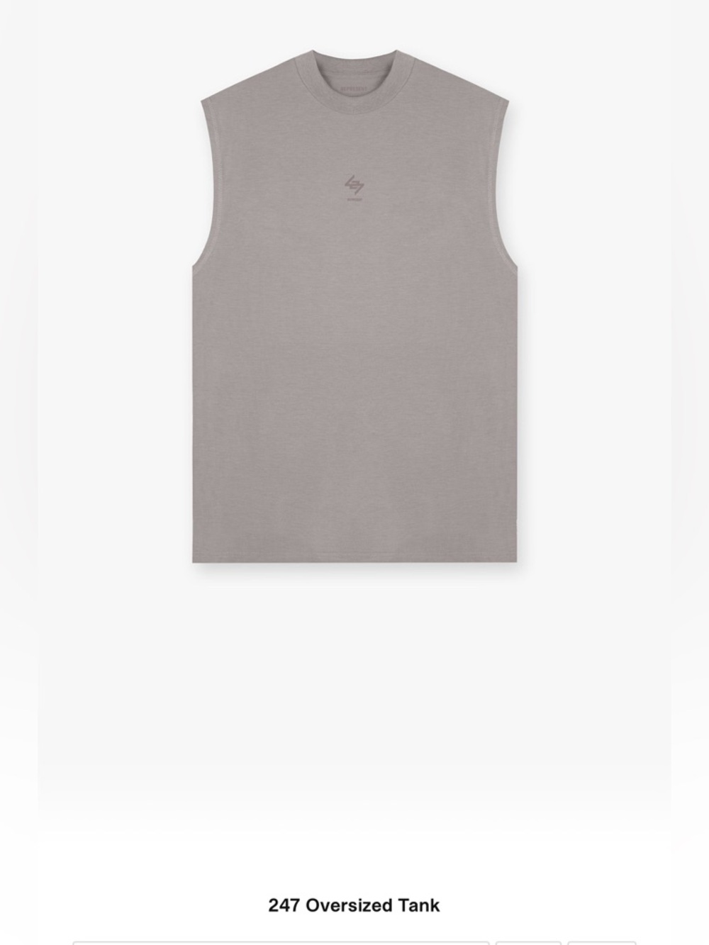 Represent 247 Oversized Tank - Cinder